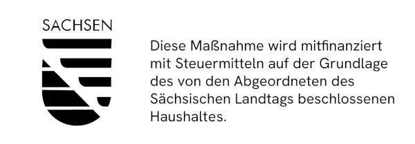 Logo Förderung Freistaat Sachsen