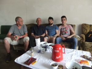 Ausländische Gäste beim Sprachcafé