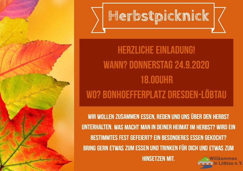 Herbstpicknick im Bonhoeffer Park