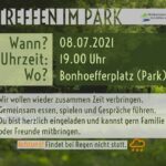 Treffen im Park am 8. Juli