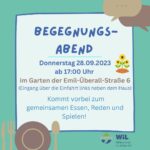 Begegnungsabend im Garten