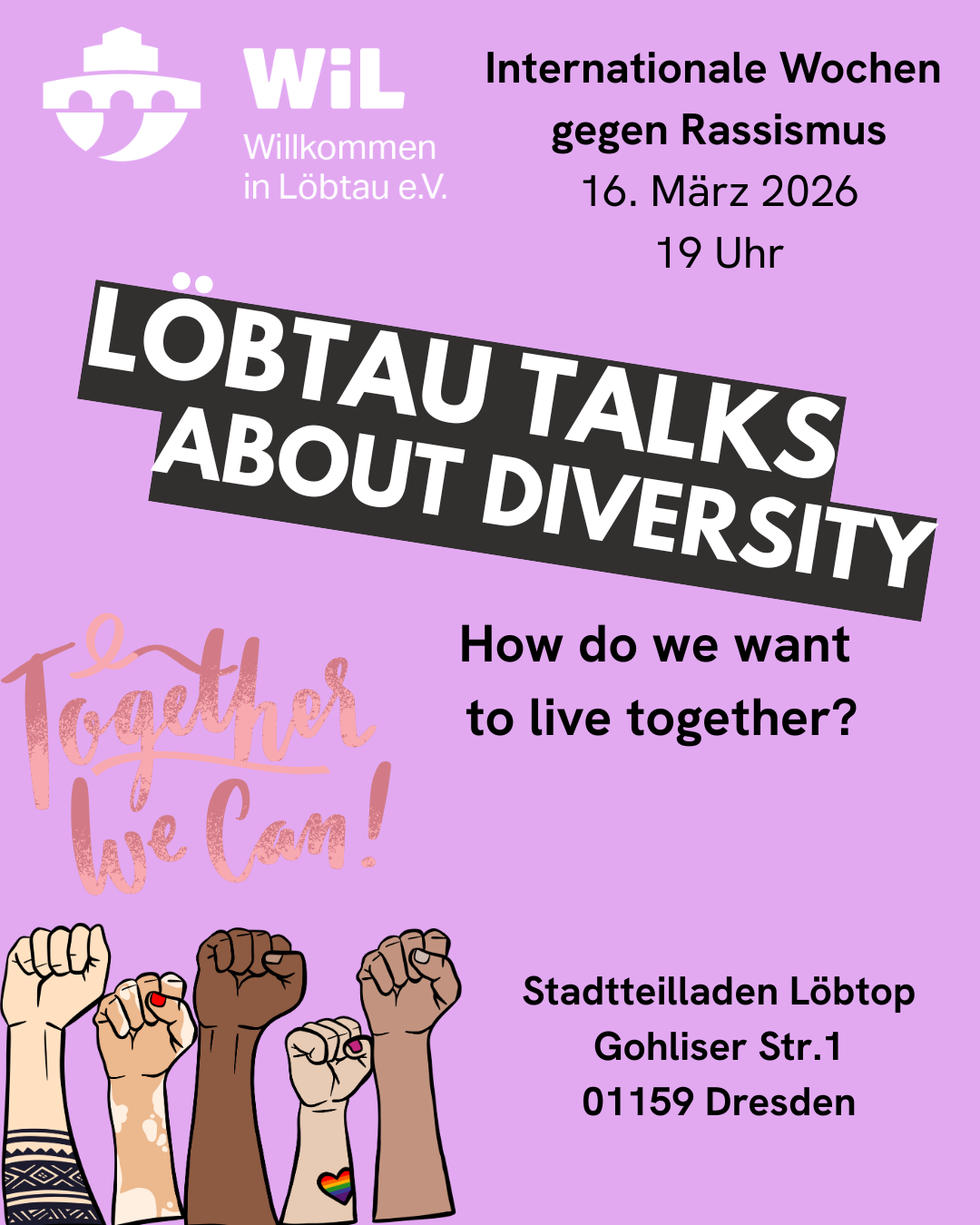 Löbtau Talks about Diversity - How do we want to live together?